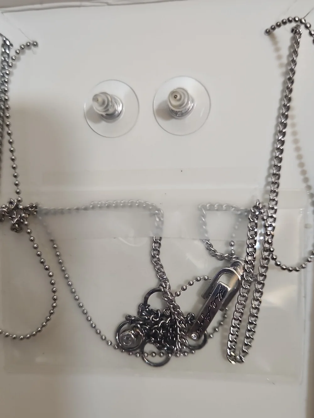 Karl Lagerfeld Blue Lightning Bolt & Crystal Accent Jewelry Set, NIB